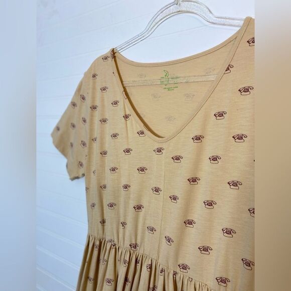 Kate Quinn Retro Phone Little Liam Women’s Maxi Dress Size Medium Organic Cotton - Picture 1 of 6